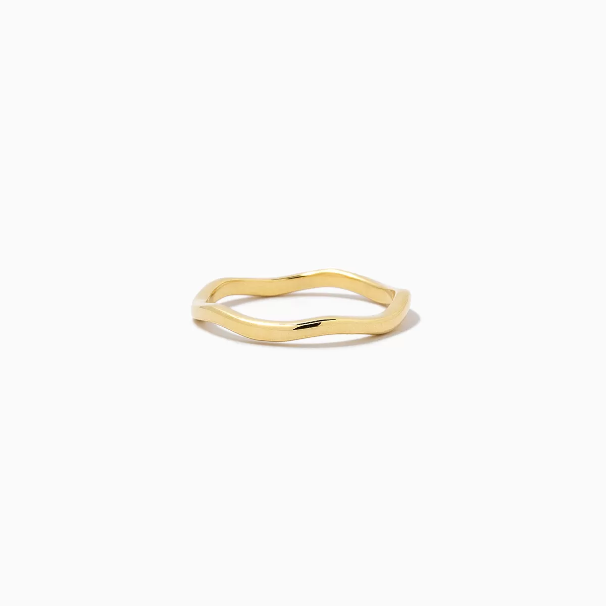 On A Wave Vermeil Ring