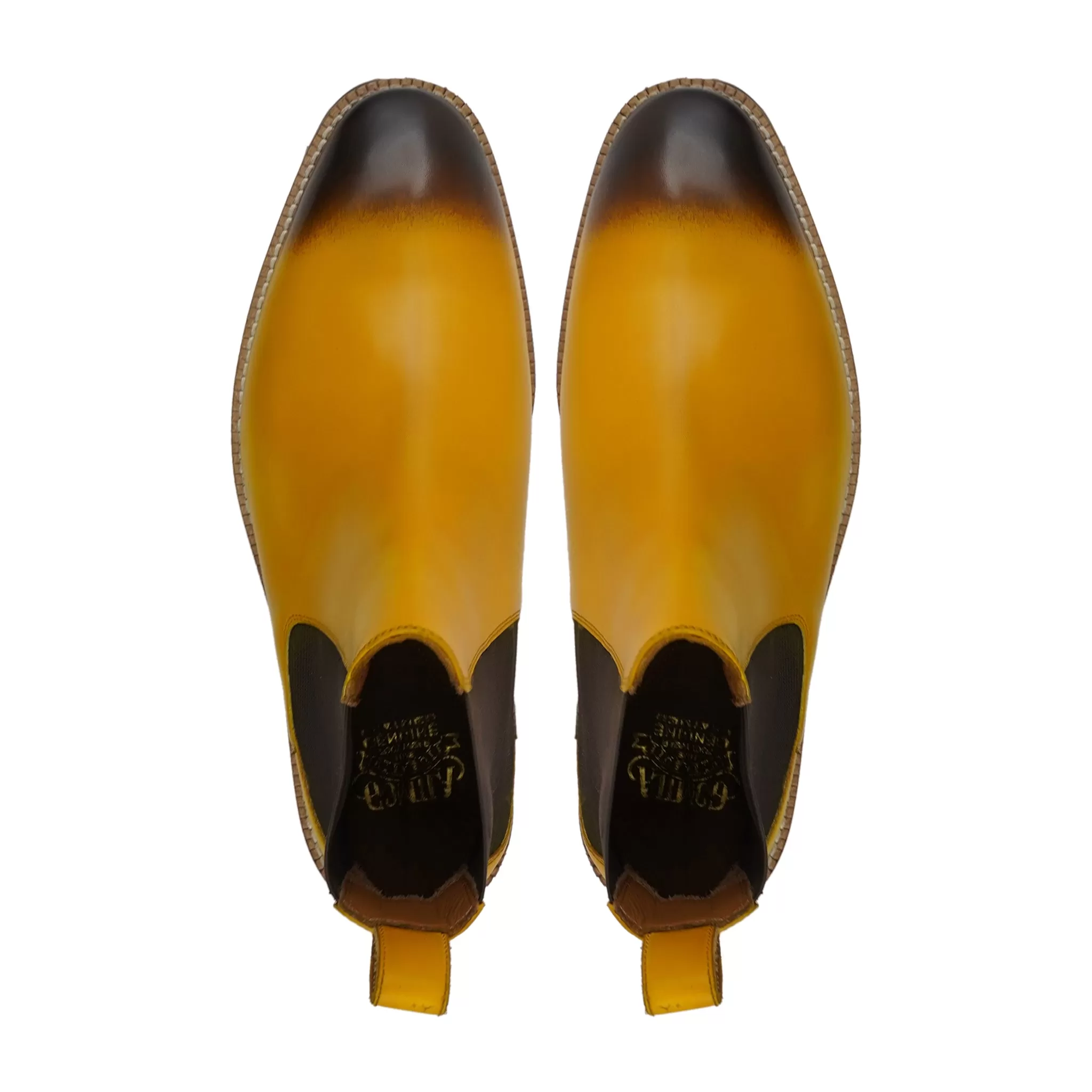 Ostend - Men's Burnish Yellow Calf Leather Chelsea Boot