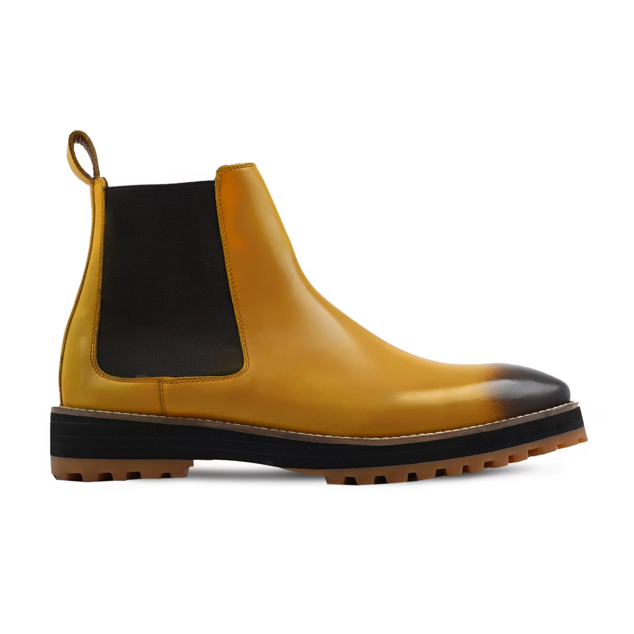 Ostend - Men's Burnish Yellow Calf Leather Chelsea Boot