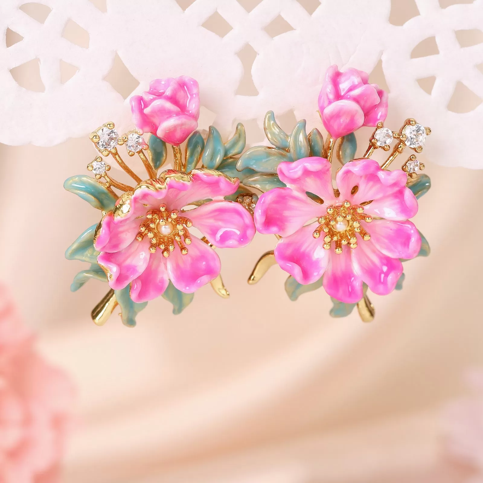 Peony Earrings