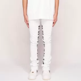 Pheelings Against All Odds Flare Stack Denim (White/Black)