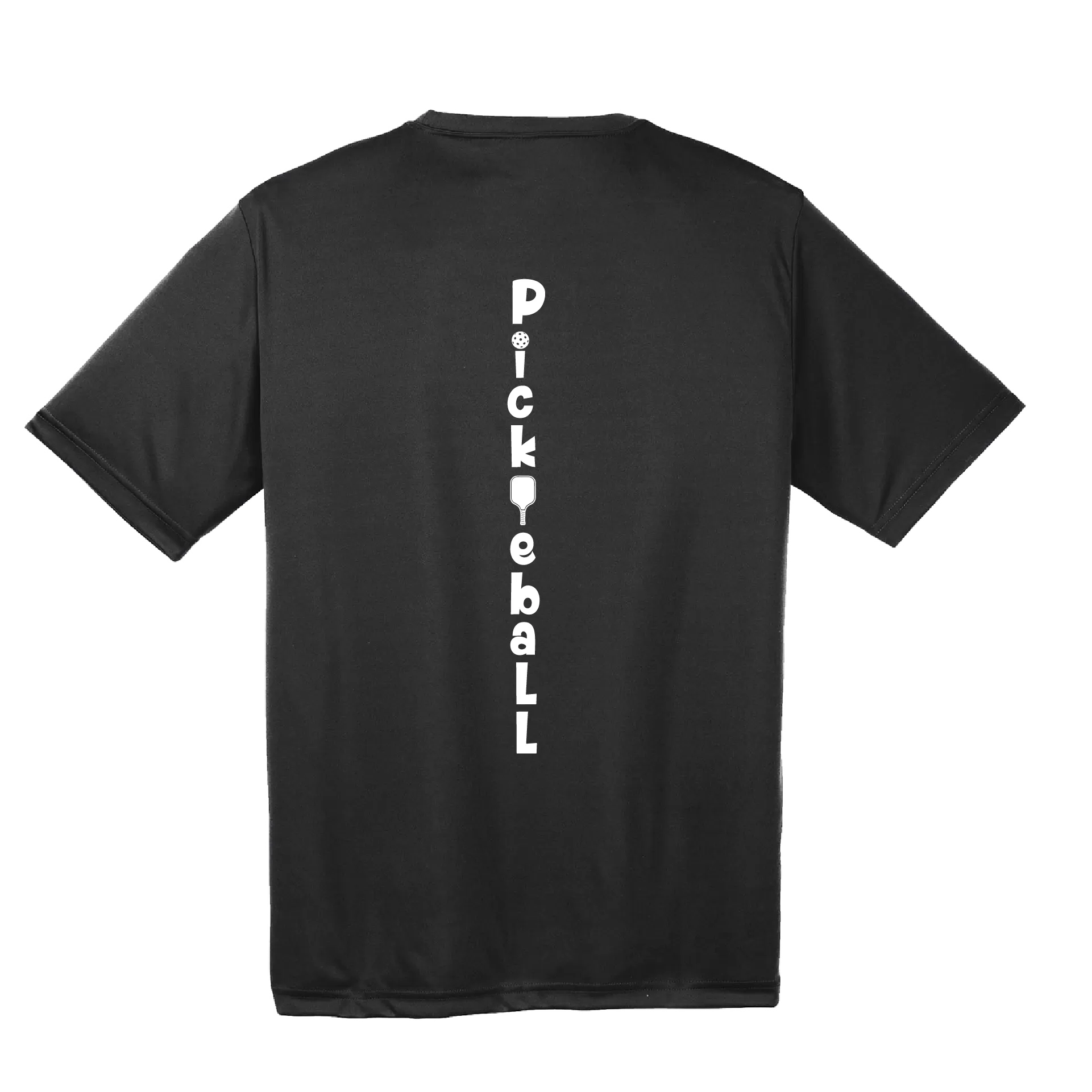 Pickleball (Vertical) Customizable | Men's Short Sleeve Athletic Pickleball Shirt | 100% Polyester