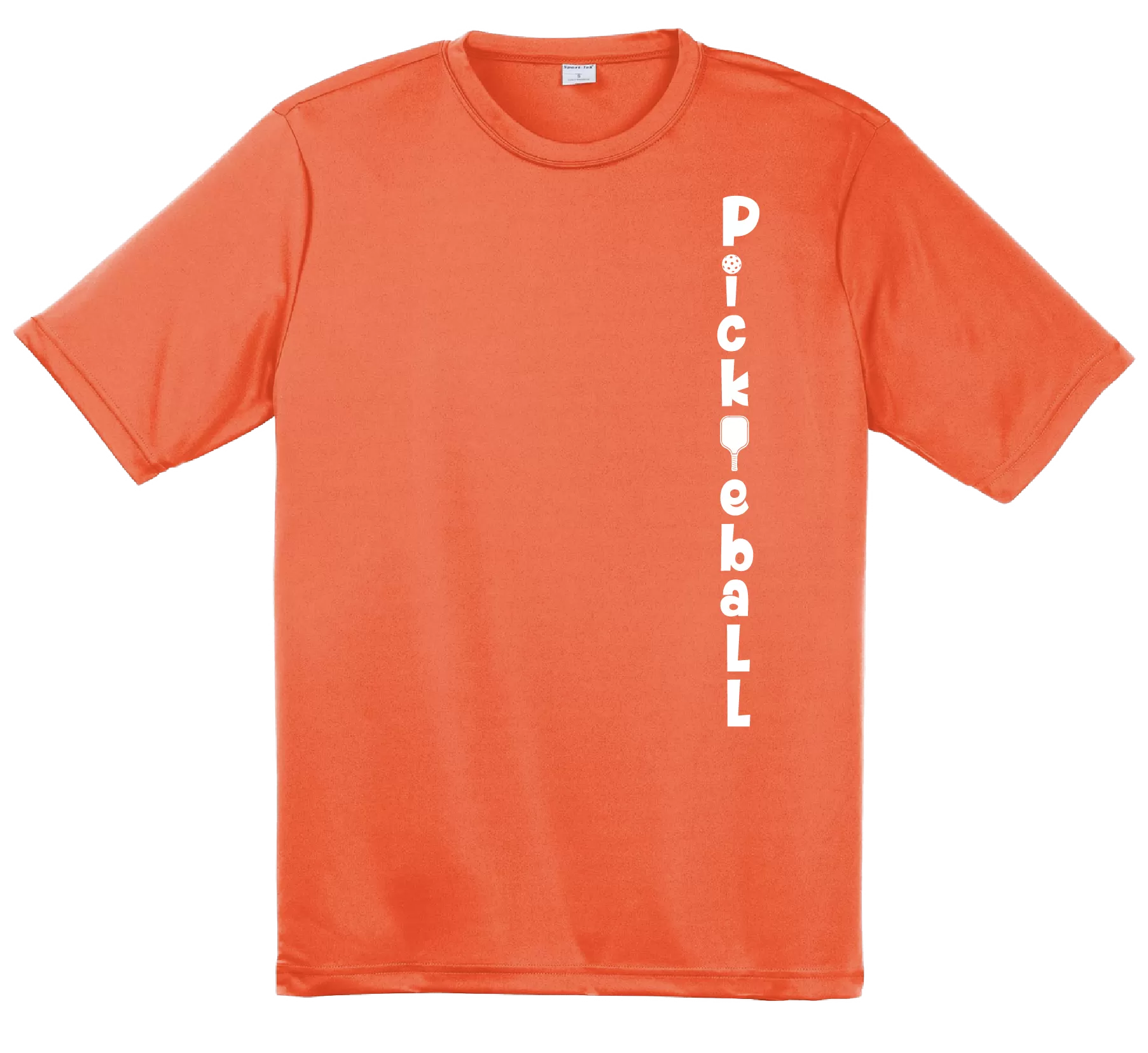 Pickleball (Vertical) Customizable | Men's Short Sleeve Athletic Pickleball Shirt | 100% Polyester