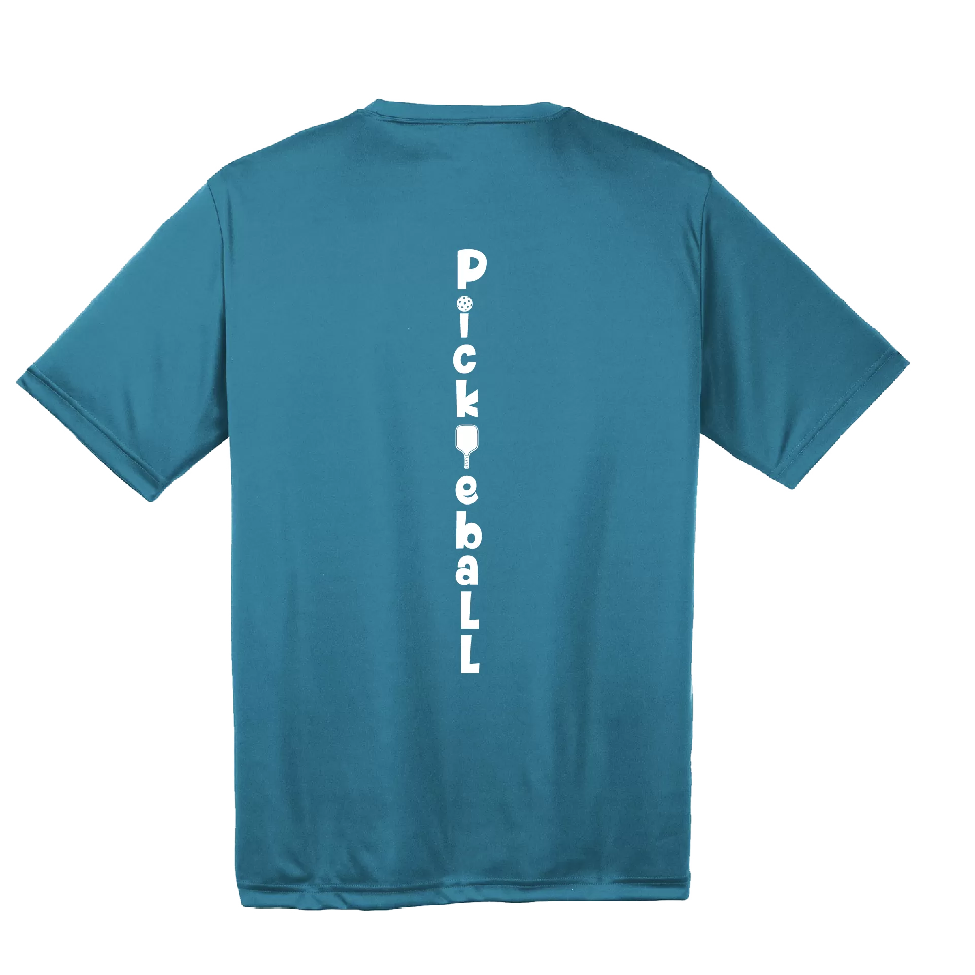 Pickleball (Vertical) Customizable | Men's Short Sleeve Athletic Pickleball Shirt | 100% Polyester