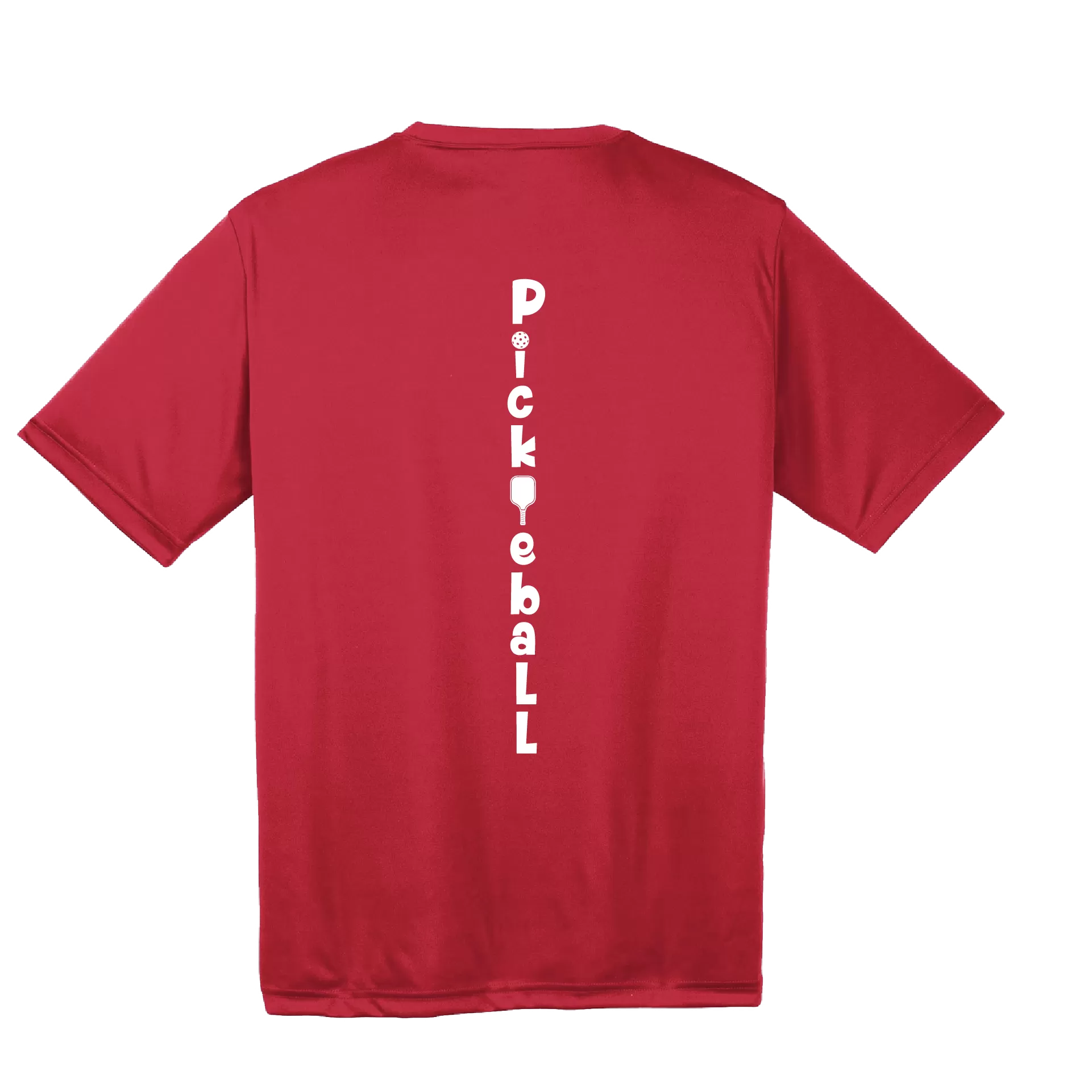 Pickleball (Vertical) Customizable | Men's Short Sleeve Athletic Pickleball Shirt | 100% Polyester