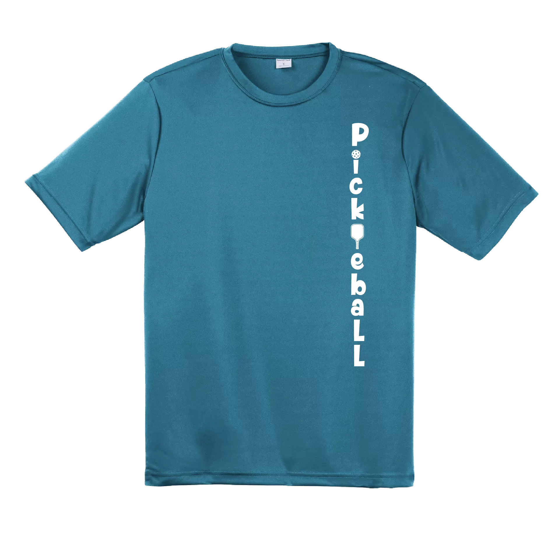 Pickleball (Vertical) Customizable | Men's Short Sleeve Athletic Pickleball Shirt | 100% Polyester