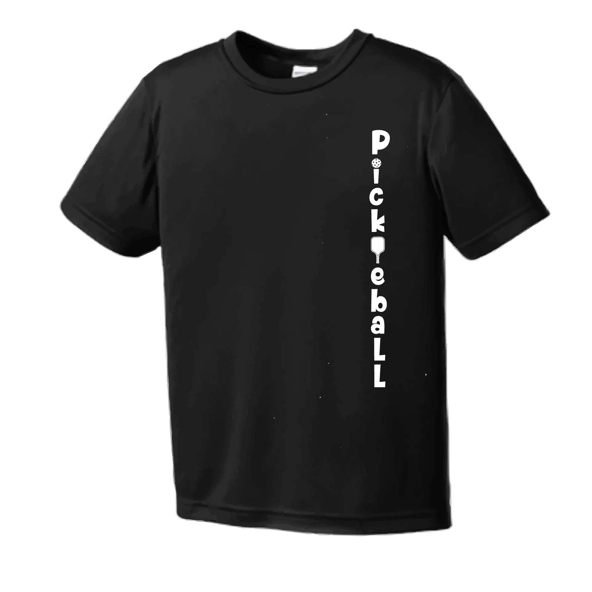 Pickleball (Vertical) Customizable | Men's Short Sleeve Athletic Pickleball Shirt | 100% Polyester