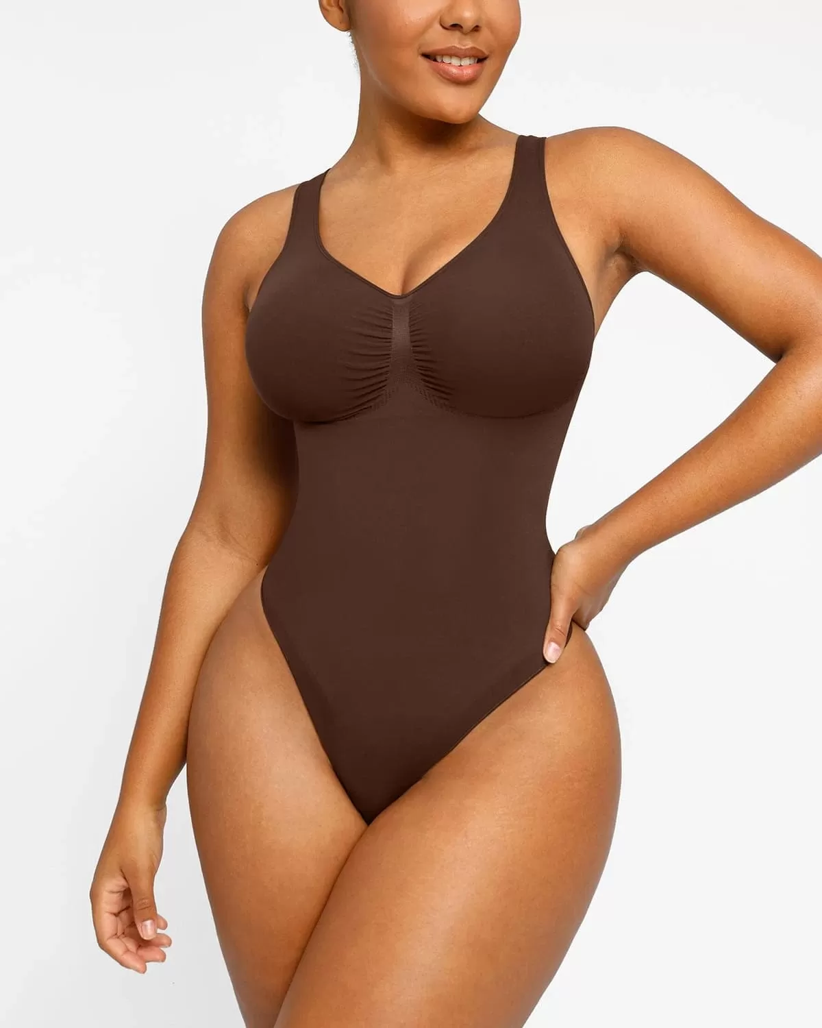 PowerConceal™ 2.0 V-Neck Thong Bodysuit