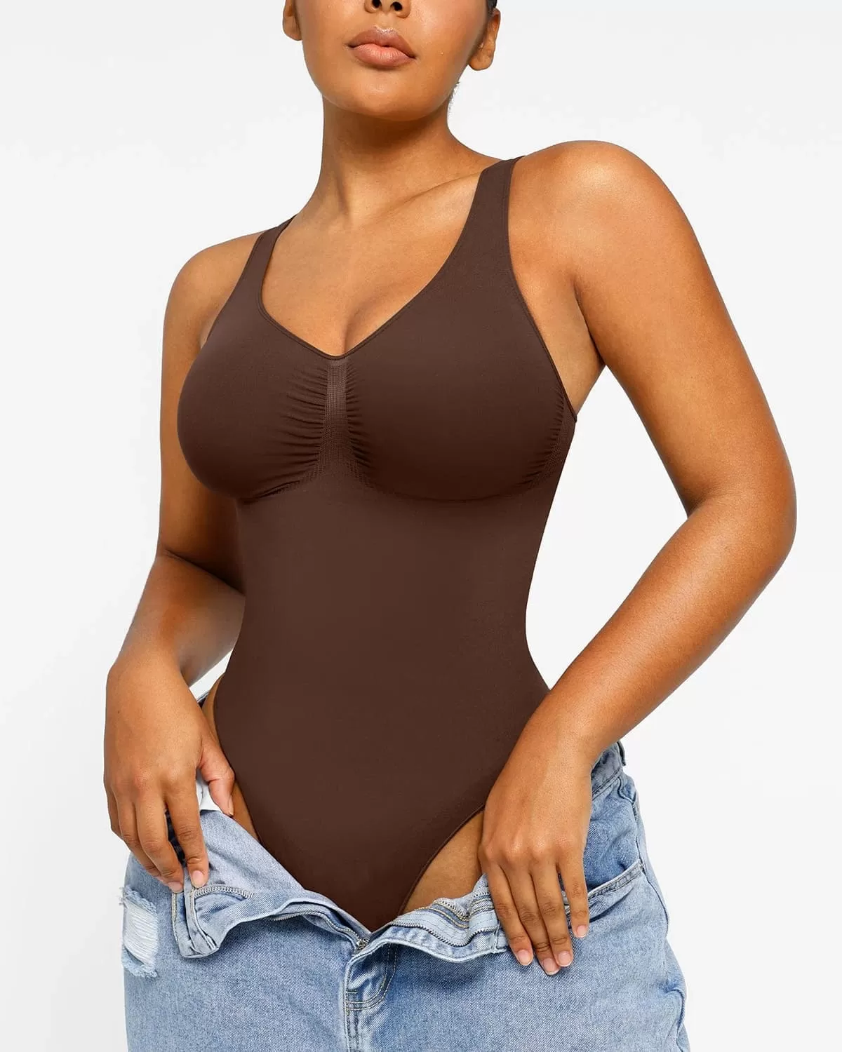 PowerConceal™ 2.0 V-Neck Thong Bodysuit