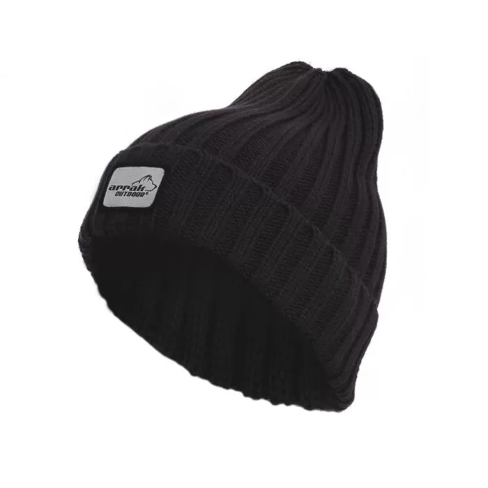 Ribbed Beanie (Black)