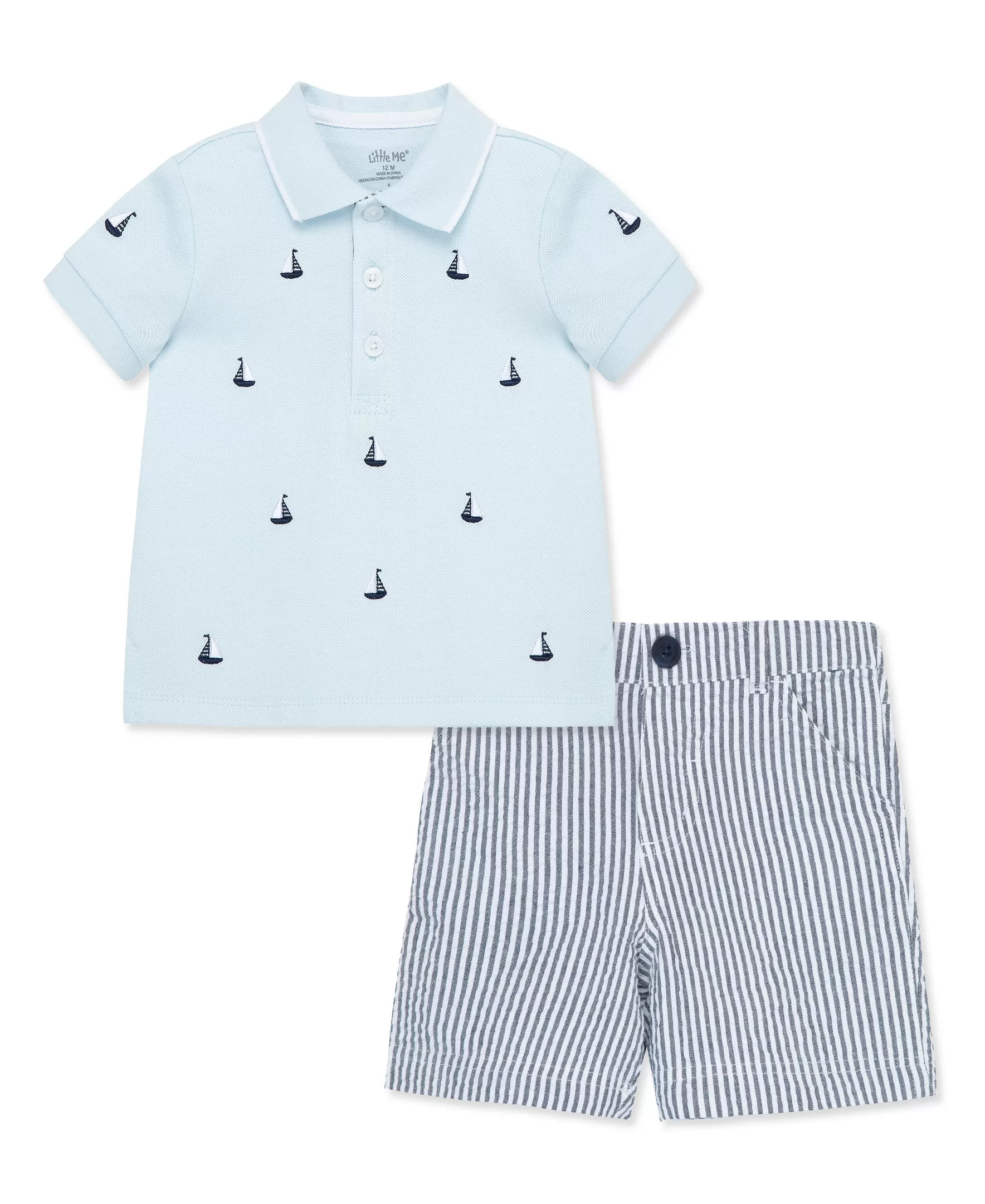 Sailboat Polo Short Set (12M-24M)