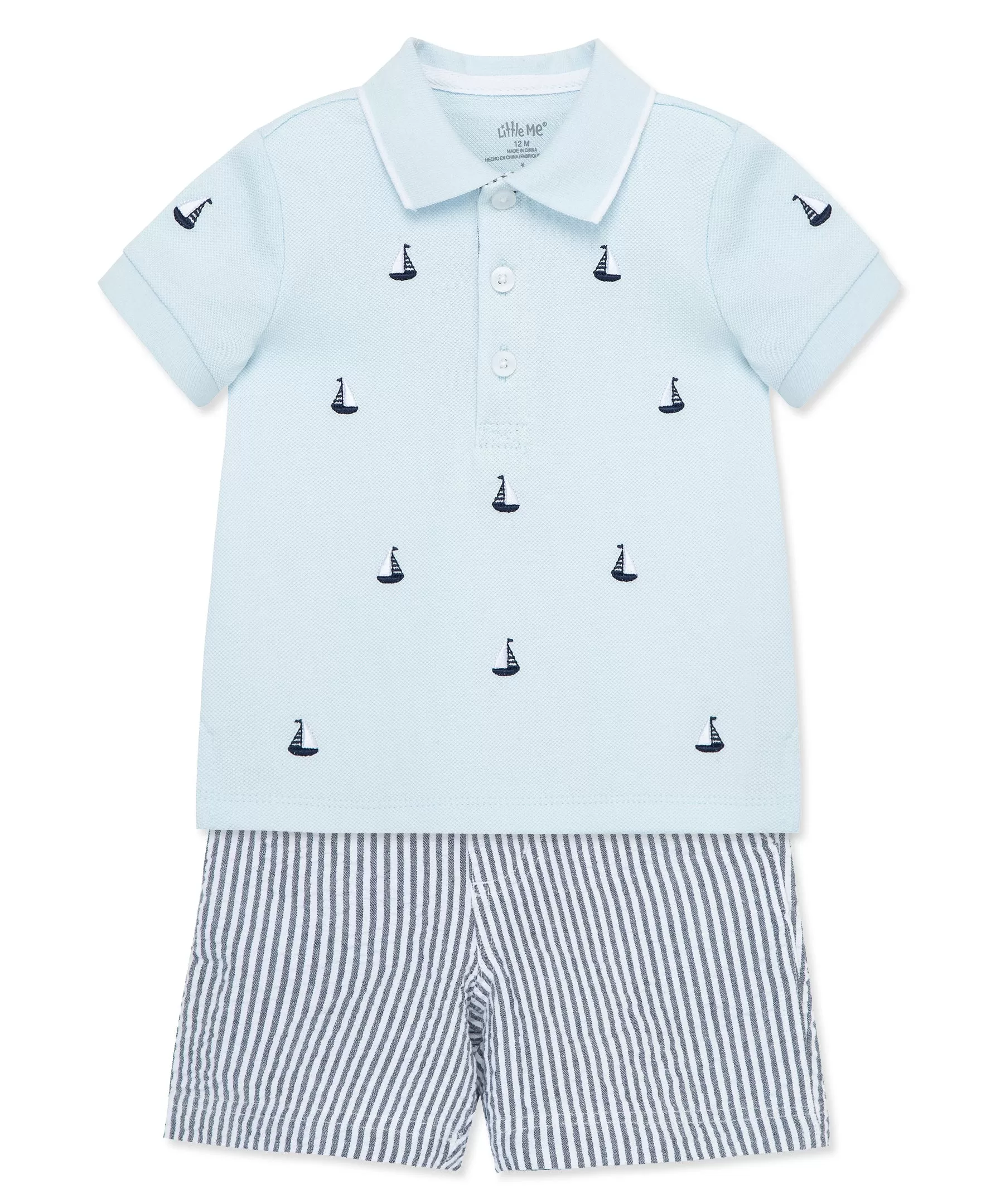 Sailboat Polo Short Set (12M-24M)