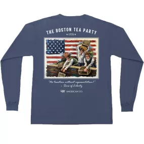 SALE Boston Tea Party Long Sleeve Pocket Tee - SMALL