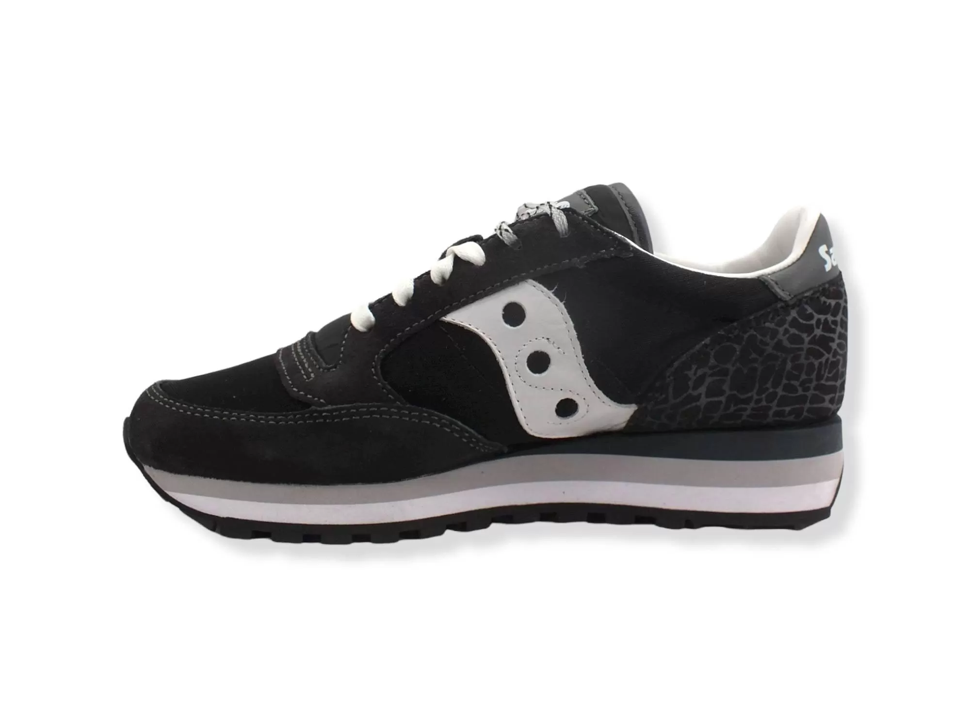 SAUCONY Jazz Triple Sneaker Donna Black Silver S60634-1