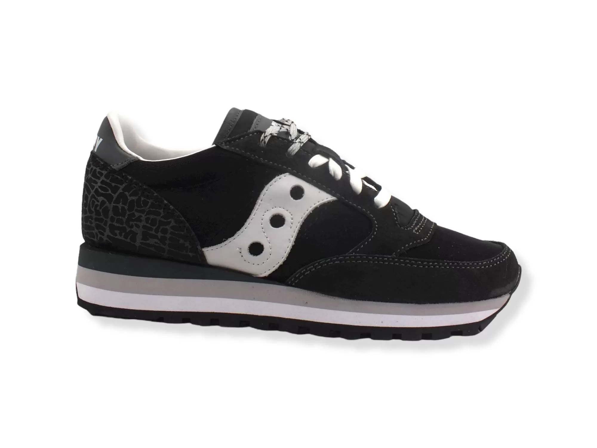 SAUCONY Jazz Triple Sneaker Donna Black Silver S60634-1