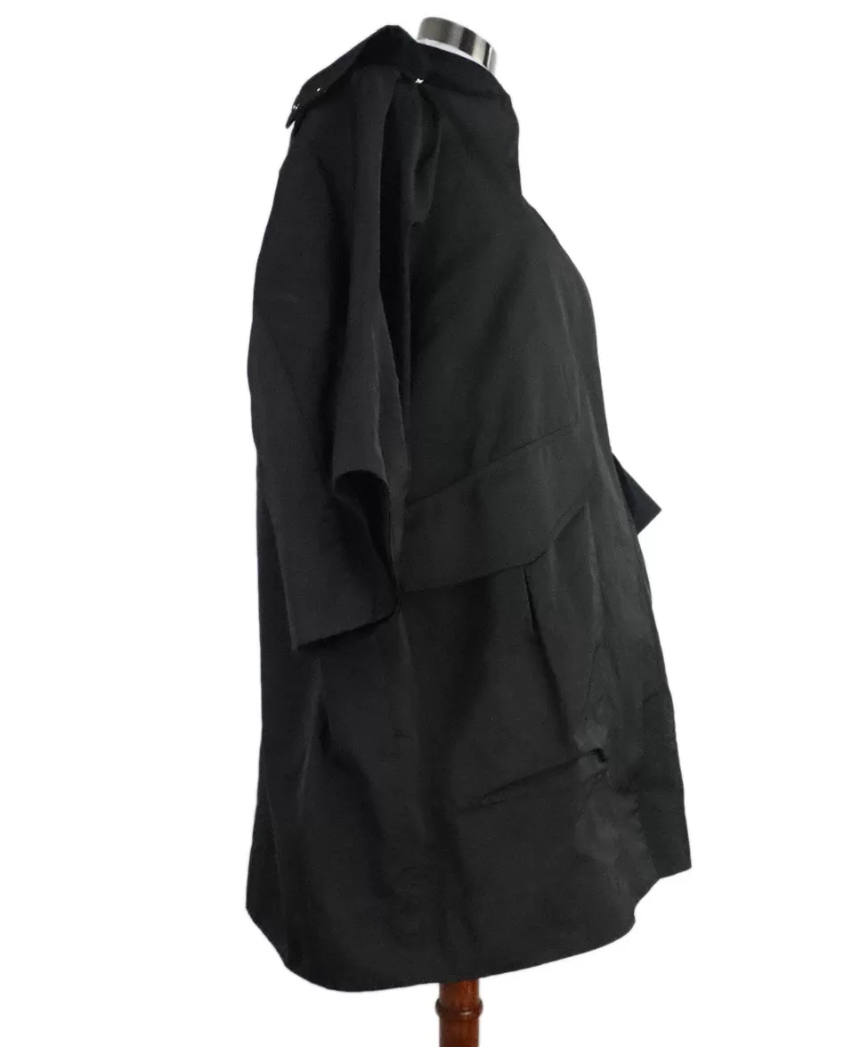 Scervino Black Nylon Trenchcoat sz 8