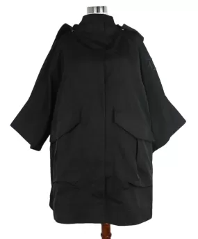 Scervino Black Nylon Trenchcoat sz 8