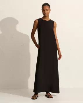 SHIFT MIDI DRESS / BLACK