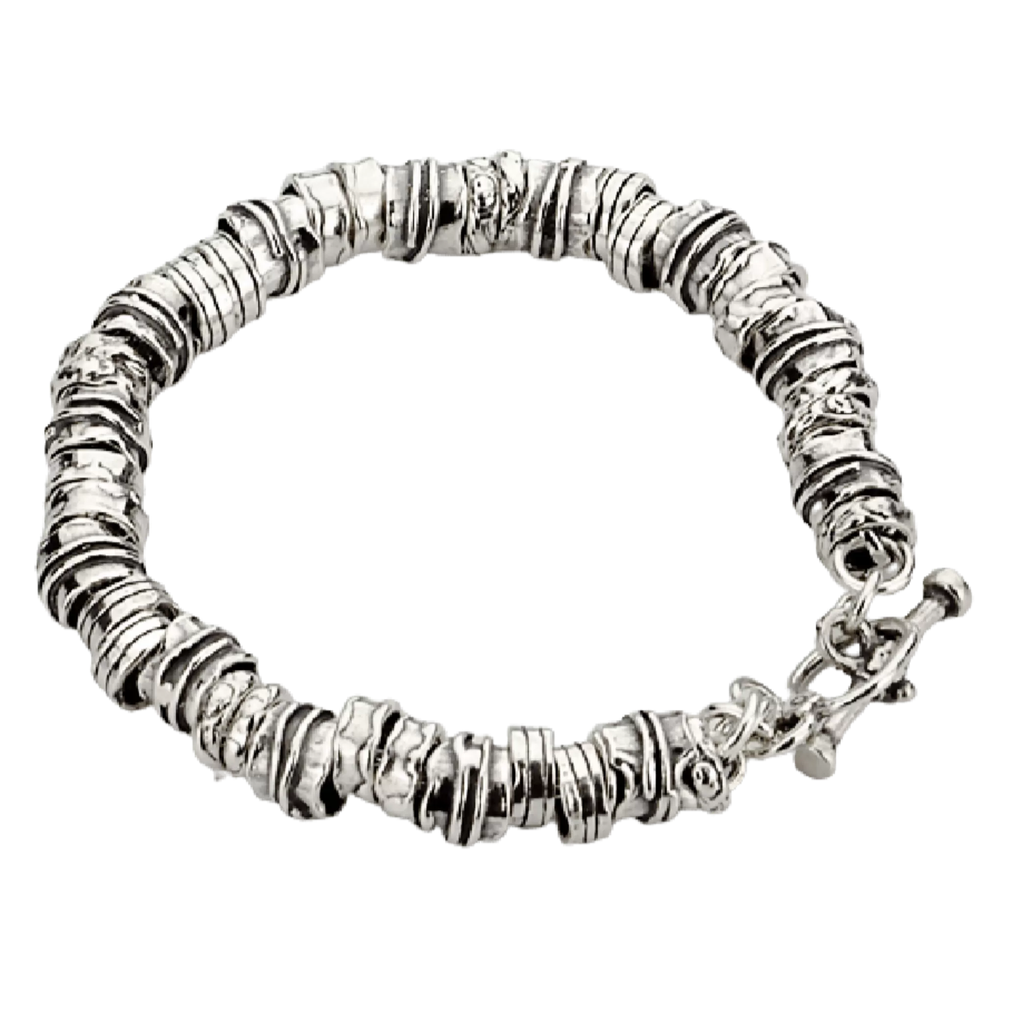 Silver Bracelet for woman. Sterling silver Boho-chic jewelry.