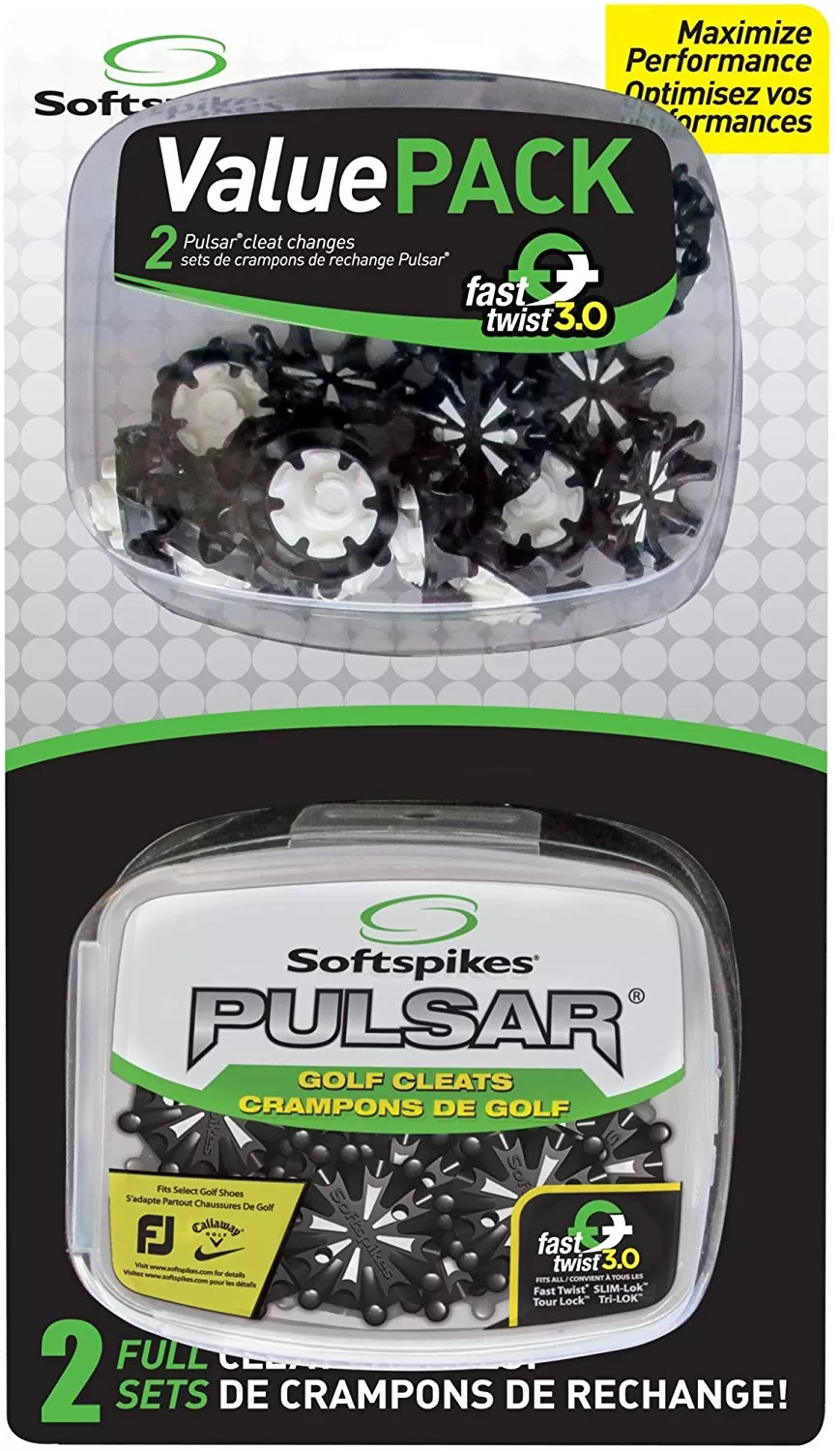 Softspikes Pulsar Golf Cleats Fast Twist 3.0 Value Pack