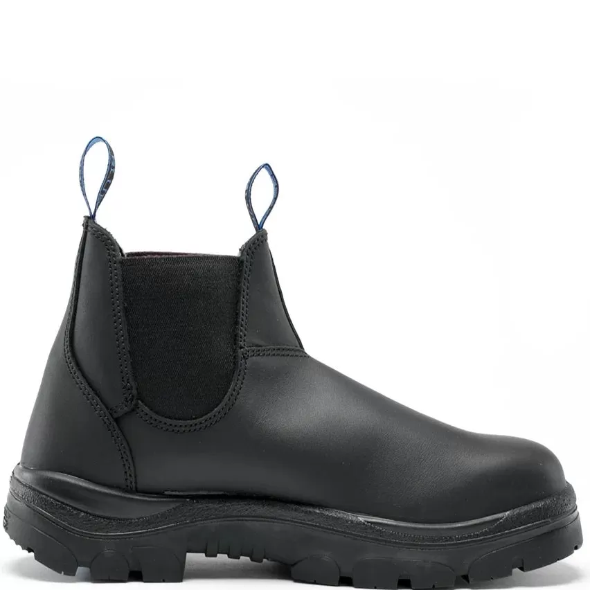 'Steel Blue' Men's 6 Hobart EH Steel Toe - Black