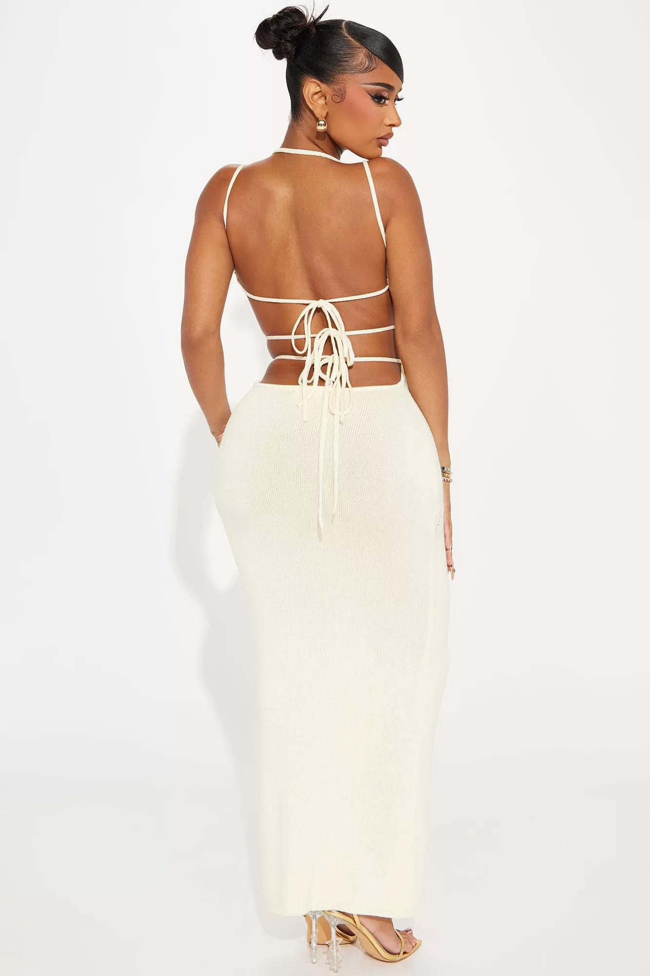 Stephanie Knit Maxi Dress - Cream