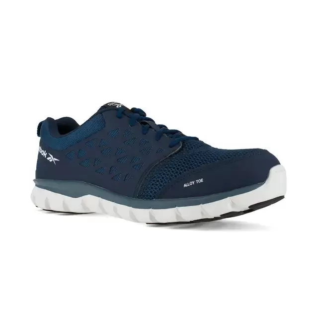 Sublite Cushion Alloy-Toe Athletic Work Shoe Blue/White