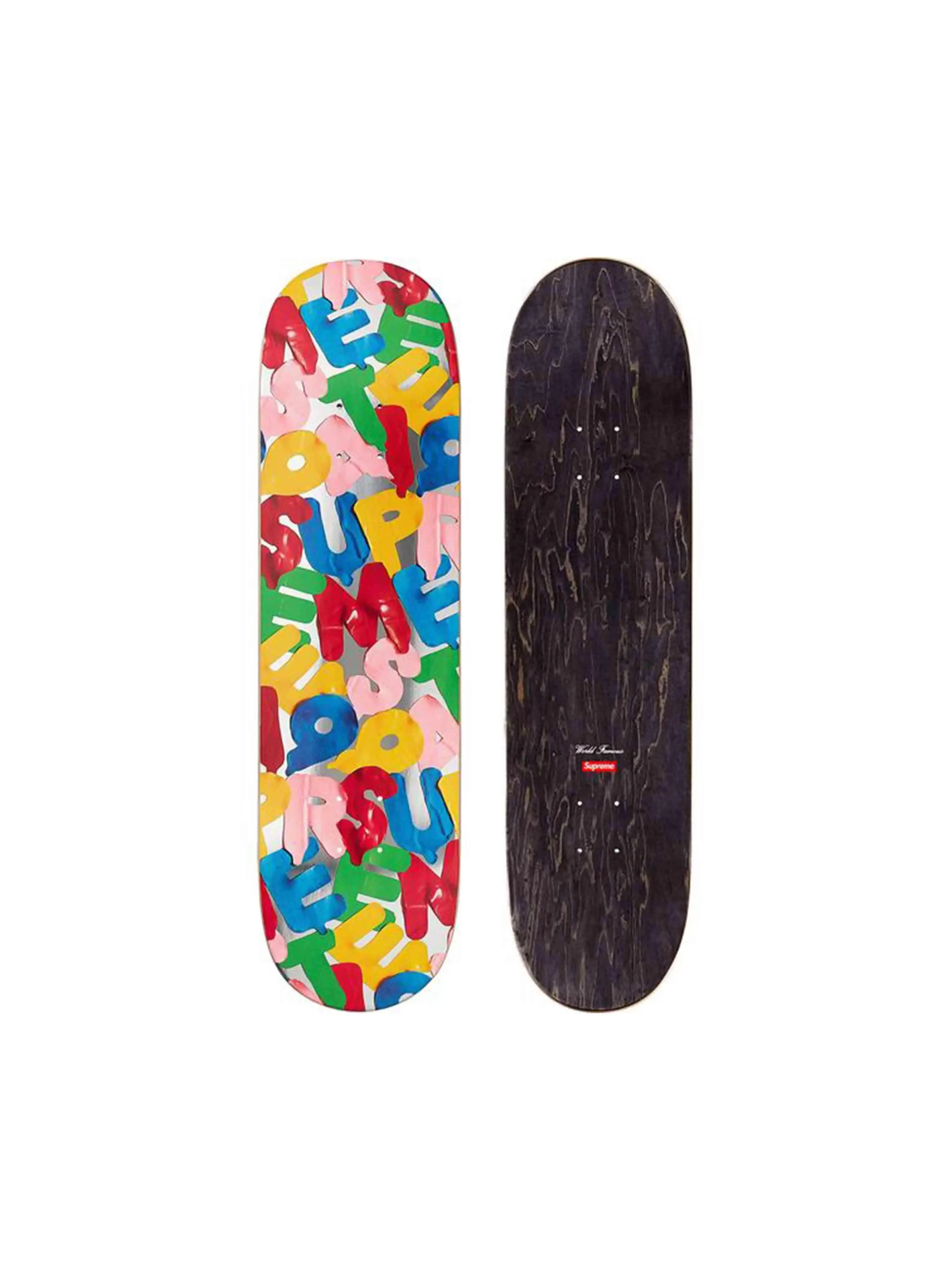 Supreme Balloons Skateboard Deck Silver 8.125 x 32