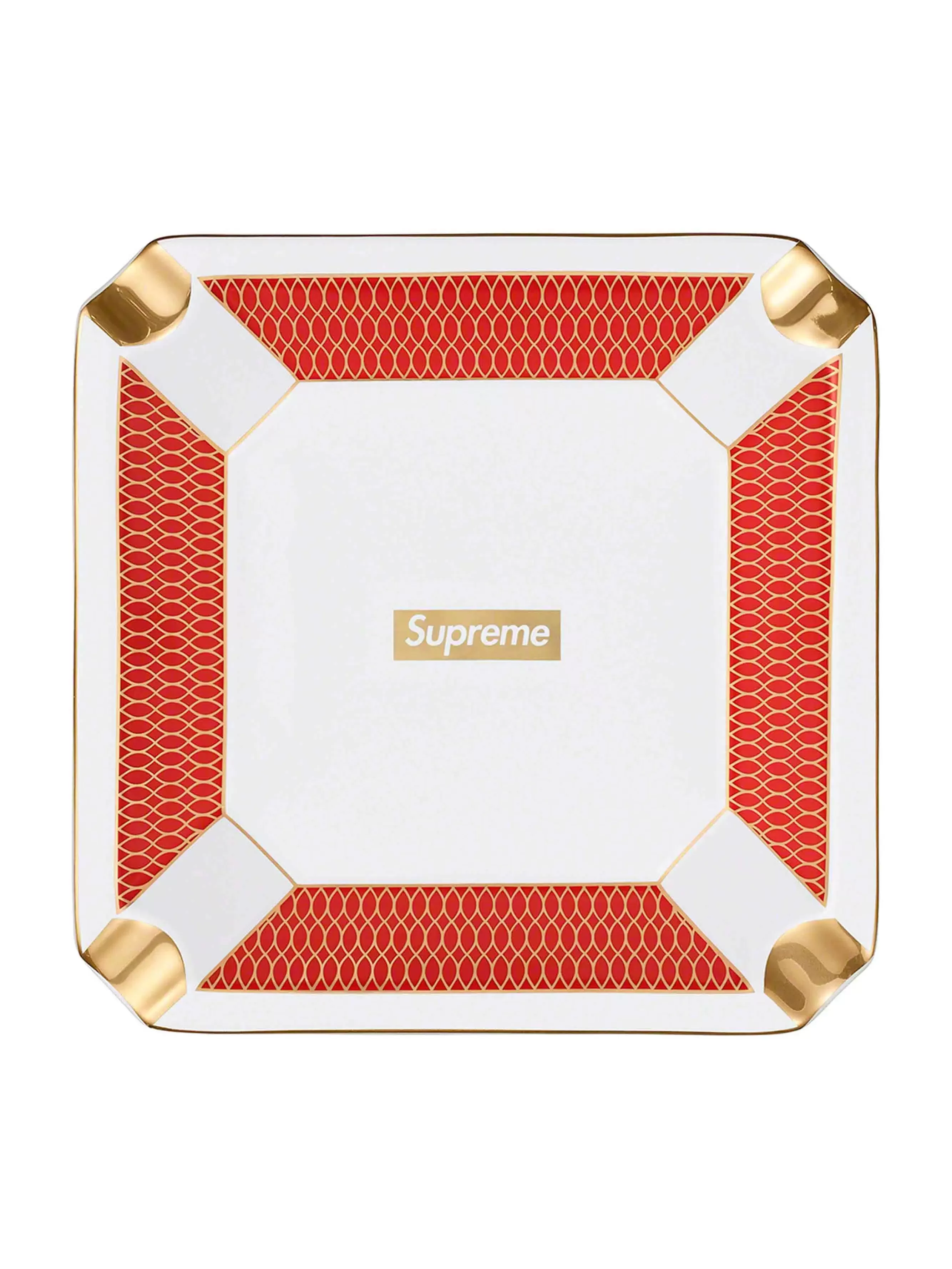 Supreme Small Ceramic Ashtray Red