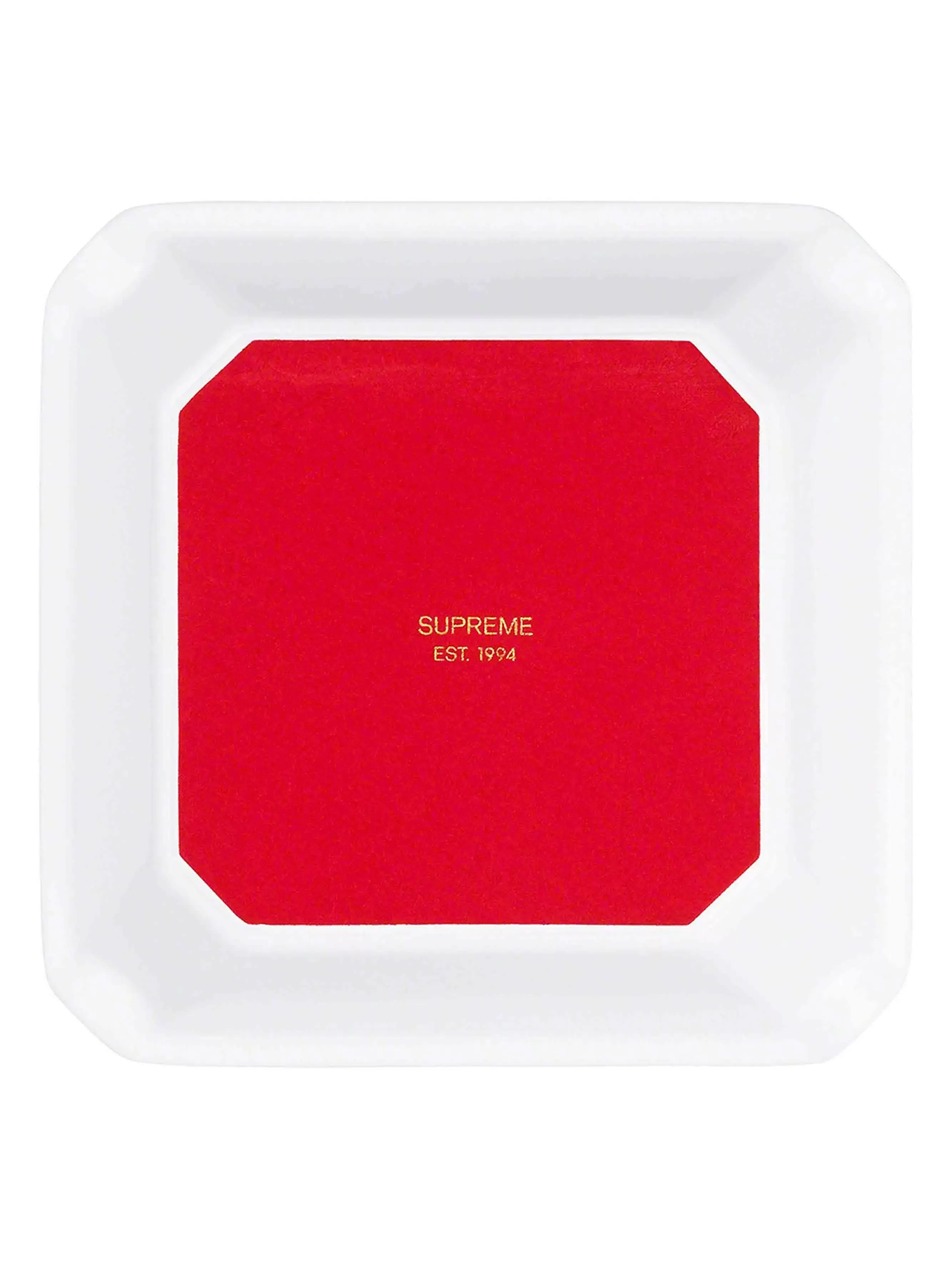 Supreme Small Ceramic Ashtray Red