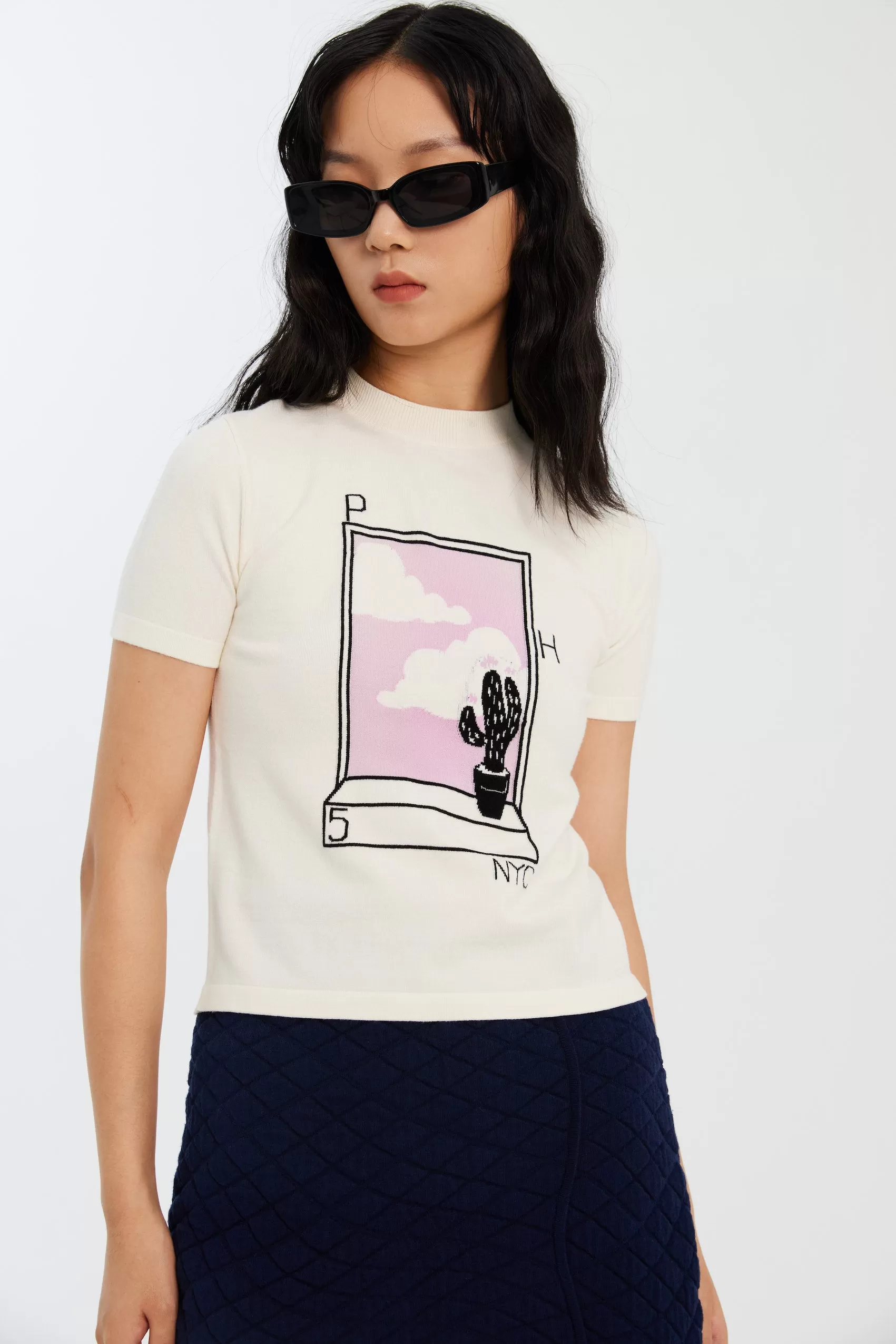 UV REACTIVE SUNNY DAY CROPPED T-SHIRT