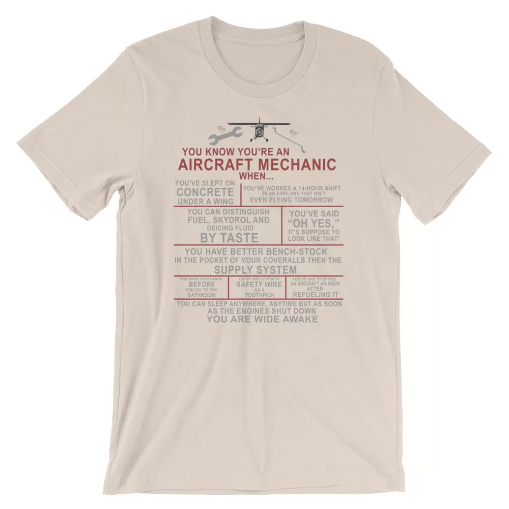 You know you're an aircraft mechanic when...